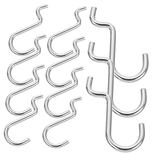 Cabilock Metal Utility Hooks 20pcs Garage Pegboard Hooks Strong Bearing for Long Time Use