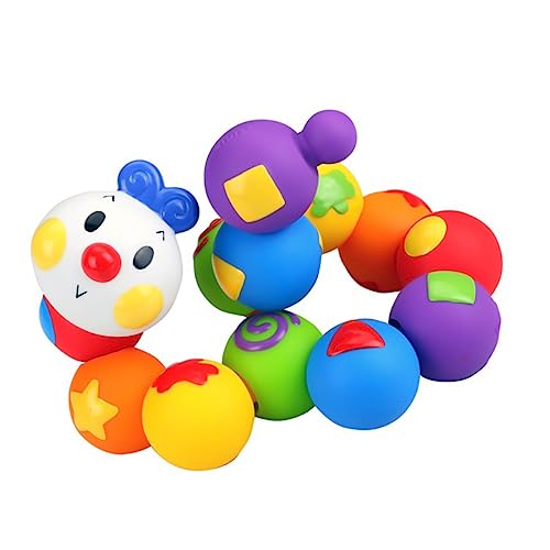 WESIEVYA 13 Piezas Bloques de construcción ensamblados de Pegamento Flexible Juguetes educativos Toys Rompecabezas Colorido Juguete de Bloques de construcción de polivinilo
