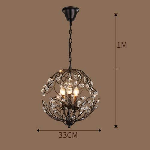 Plafonnage retro en branches et cristal pour table de bar - 8