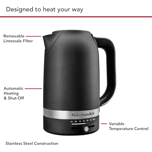 KitchenAid-17L-Electric-Kettle-wTemp-Control-KEK1701-Cast-Iron-Black KitchenAid 17L Electric Kettle wTemp Control KEK1701 Cast Iron Black