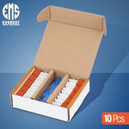 Image of Everest 90 Degree RJ45 Cat5e Keystone Jacks Slim Profile 10-Pack Orange