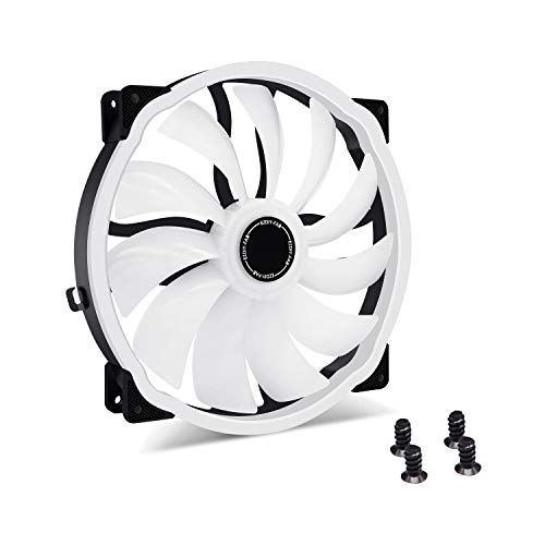 EZDIY-FAB 200mm RGB Case Fan 800rpm, Hydraulic Bearing 200mm 5V ARGB Fan for Computer Case-1 Pack