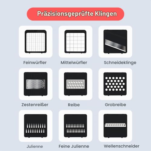Fullstar Pro Core - Gemüseschneider & Mandoline Gemüsehobel - 9 Klingen – Ansicht 4