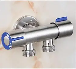 Torneira Registro T Duas Saídas De Água Inox Válvula Duplo Sowshop