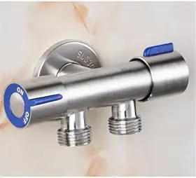 Torneira Registro T Duas Saídas De Água Inox Válvula Duplo Sowshop