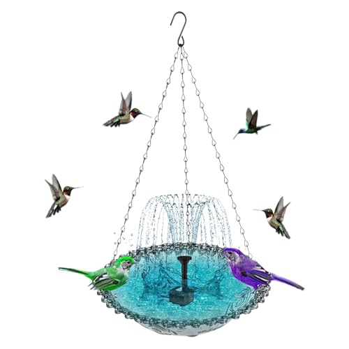 Fontaine à boisson solaire : eau propre pour oiseaux extérieurs - 8