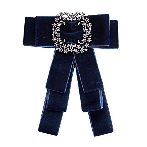 Kentop Mujer Vintage Broche agujas lazo Broche brillantes