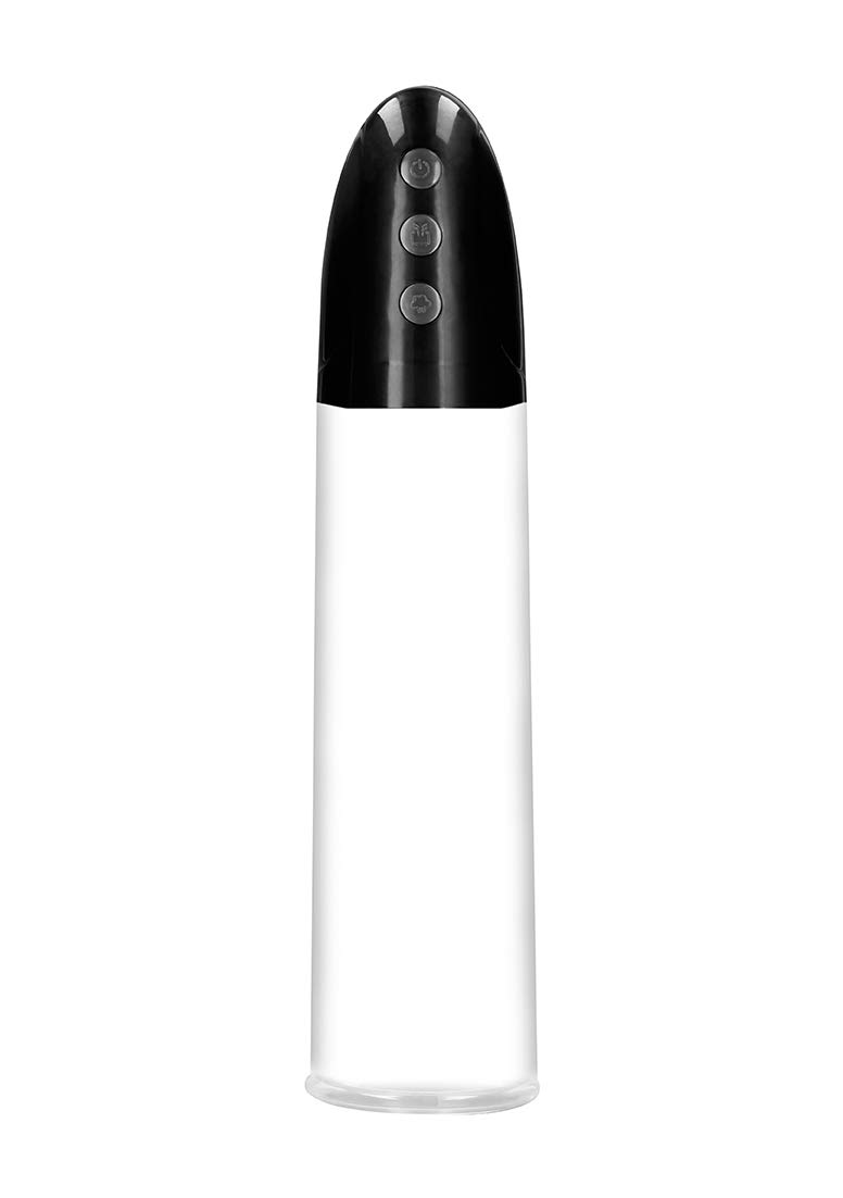 Shots Pumped - Rechargeable Automatic Cyber Pump with Sleeve - Transparent