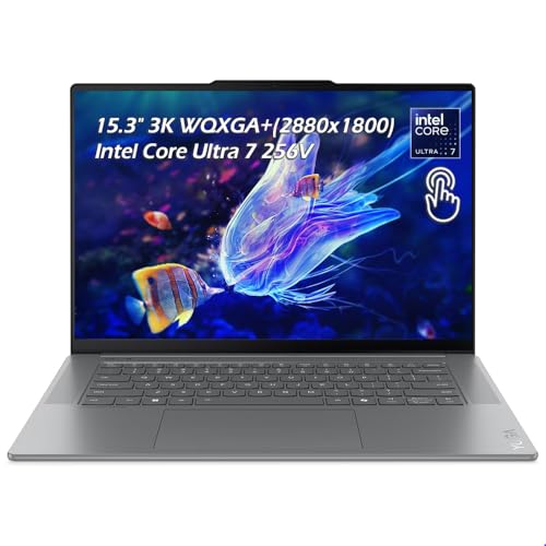 Image of Customized Laptop, Created Using Lenovo Yoga Slim 7i Aura Edition Copilot+ Laptop, Intel Core Ultra 7 256V, 15.3 WUXGA 120Hz Touch, 16GB LPDDR5X RAM 2TB SSD, WiFi7, Backlit KB, Win11, Luna Grey