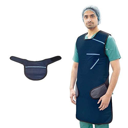 Image of IS IndoSurgicals Lead Apron for X-Ray Protection with Thyroid Collar Lead Equivalency 0.50 mm, BARC Approved