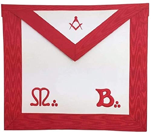 Tablier en peau d'agneau Masonic Master MB avec boussole à offrir pour élévation