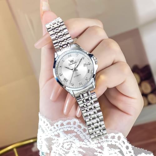 Image of OLEVS Automatic Watches for Women Self Winding Luxury Diamond Ladies Watch