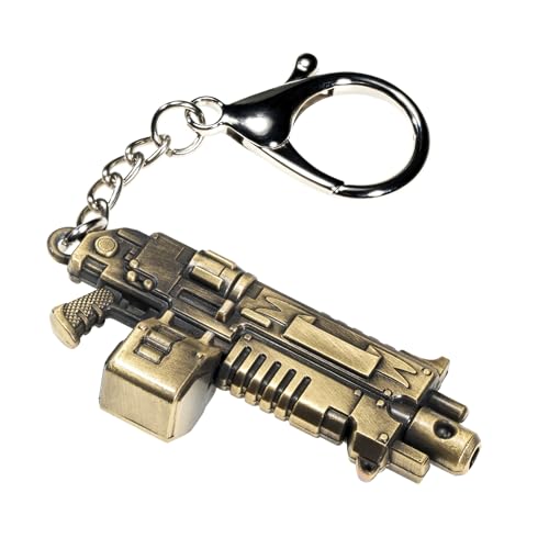 Image of Starforged Warhammer40K Master-Crafted Range Weapon Keychain Keyring Collection Warhammer Gifts Mens Accessories