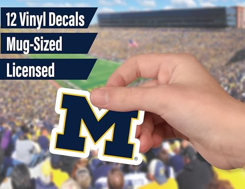 Image of Michigan Wolverines Stickers & Decals 14 Pc Set, Car & Water Bottle