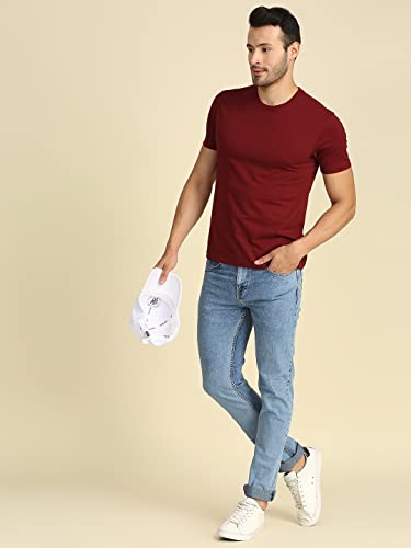 Image of High Star Men Blue Slim Fit Stretchable Jeans