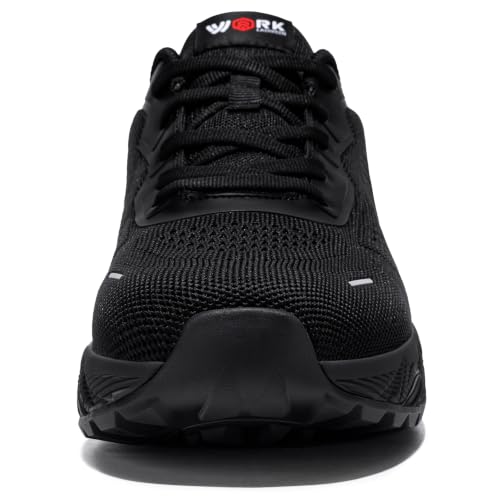 Image of LARNMERN Non Slip Work Boots for Mens Waterproof Chef Shoes