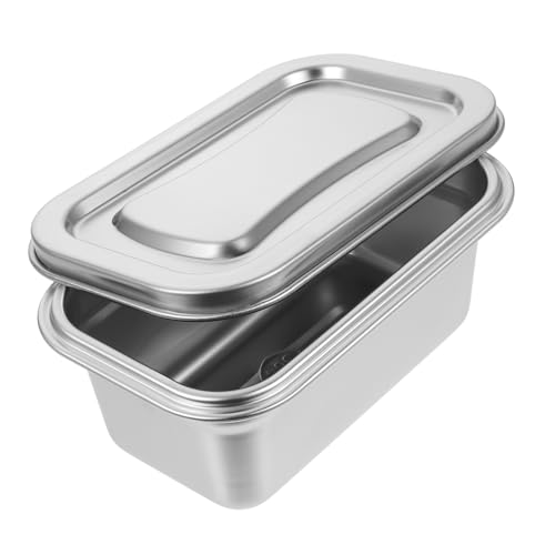 Alipis 5 Piezas Caja De Helado Favores Distribuidor Ajustable Bandeja De Hielo Con Depósito De Almacenamiento Caja De Cartón Beige Chí Bol Exterior Canasta De Cafe Acero Inoxidable Silver