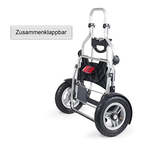 ANDERSEN Einkaufstrolley - Royal Shopper Plus Loke braun 61 L groß,Handwagen,Thermo, Aluminium, klappbar, luftbereiftes Kugellagerrad – Bild 6