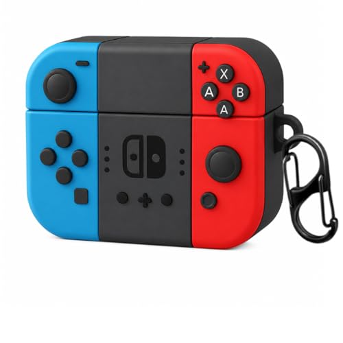 Image of Anvique Silicone Case Cover for Oneplus Nord Buds 4 Pro, Scratch Resistance, Shock Absorption, with Premium Carabiner (Gamepad Cartoon S)