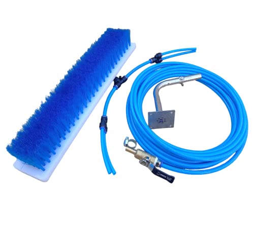 Image of Kenbrook Solar Panel Cleaning Brush With Pipe & Other Accessories (Without Pole), Black,Aluminium