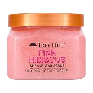Tree Hut Pink Hibiscus Shea Sugar Exfoliating & Hydrating Body Scrub, 18 oz