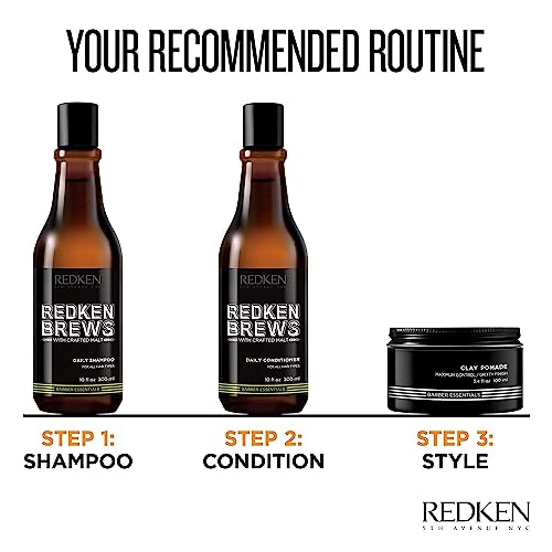 Redken Brews Daily Shampoo For Men, Lightweight Cleanser For All Hair Types, 33.8 Ounce #TOP3