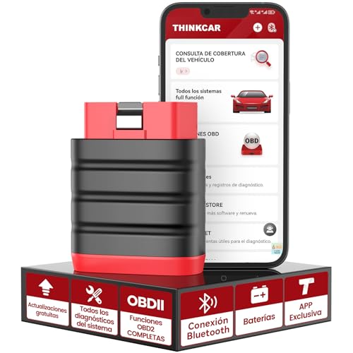 THINKCAR ThinkDiag Mini Obd2 Bluetooth para iOS y Android, Nueva Maquina Diagnosis Coche de Todo el Sistema Automotriz,Diagnosis Coche Multimarca Actualización Gratuita,Obd2 Diagnosis THINKCAR ThinkDiag Mini Obd2 Bluetooth para iOS y Android, Nueva Maquina Diagnosis Coche de Todo el Sistema Automotriz,Diagnosis Coche Multimarca Actualización Gratuita,Obd2 Diagnosis