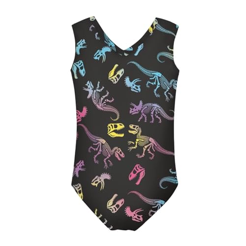 Image of Cartoon Pattern Kids Girls Bathing Suits One Piece Swimsuit Soft & Quick Dry, 5-14Years