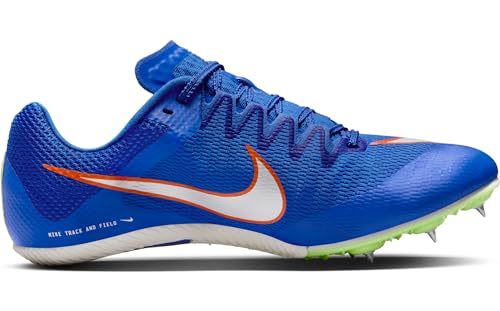 Nike Rival Sprint Track & Field Sprinting Spikes (DC8753-401, Racer Blue/Lime Blast/Safety Orange/White) Size 10 - Image 13