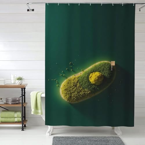 Rideau de douche résistant et lavable en machine 152x183