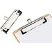 Juvale Clipboard Clips - 4-Inch Silver, Pack of 20 - Mountable Metal Clips for Clipboard with Screw-On Installation & Rubber Grip - Rust-Resistant Office & School Hardware