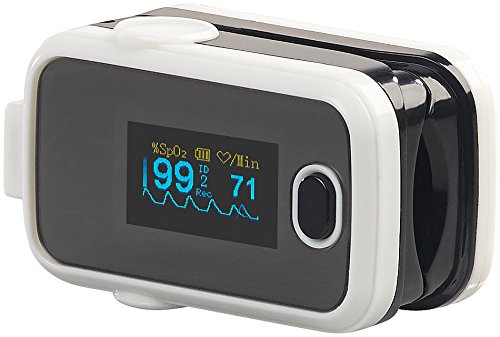 newgen medicals Sauerstoffmessgerät: Medizinischer Finger-Pulsoximeter mit OLED-Display und USB-Anschluss (Pulsoximeter mit Aufzeichnung, Oximeter, Blutdruckmessgerät) newgen medicals Sauerstoffmessgerät: Medizinischer Finger-Pulsoximeter mit OLED-Display und USB-Anschluss (Pulsoximeter mit Aufzeichnung, Oximeter, Blutdruckmessgerät)