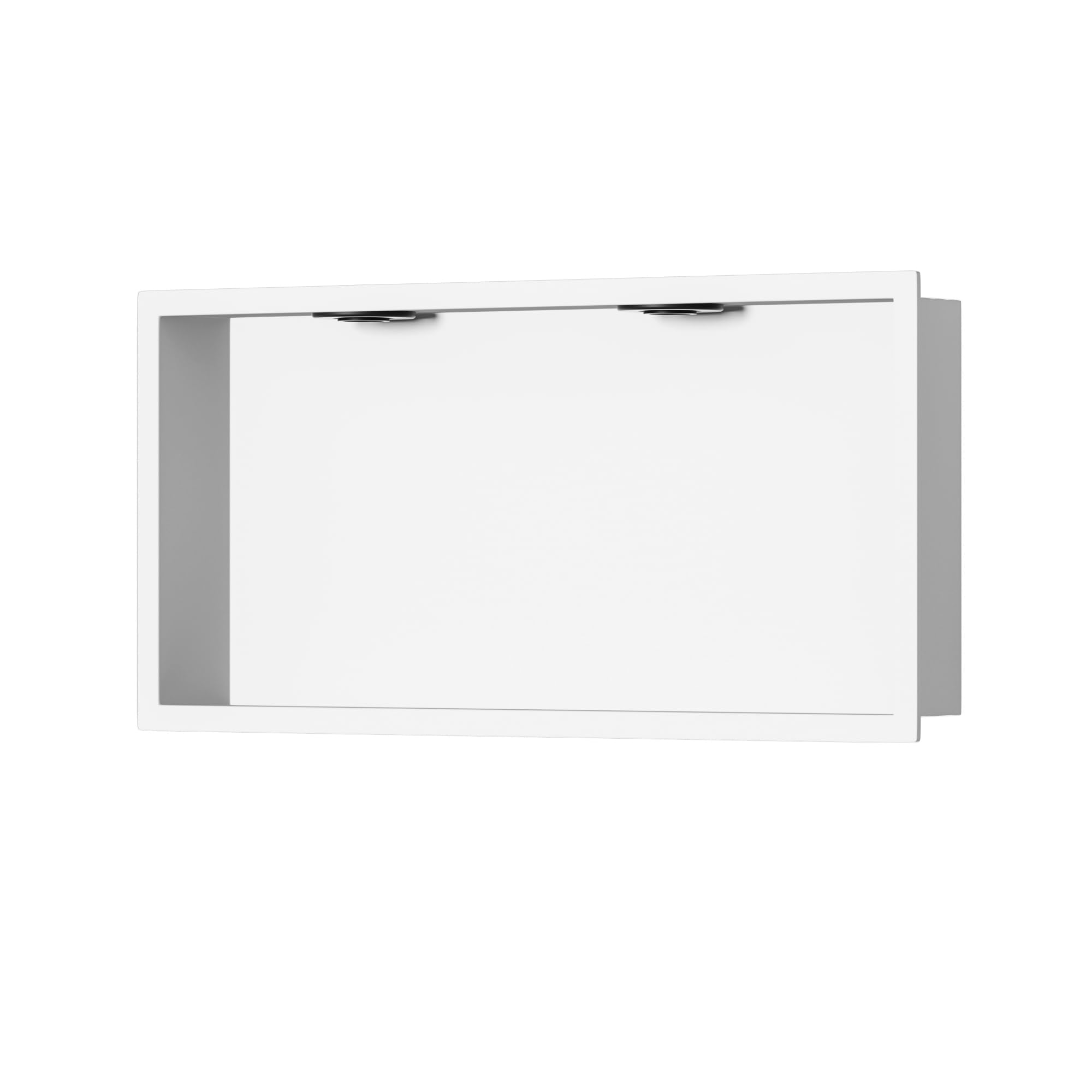 Neodrain Wall Niche with LED Downlight, White Stainless Niche No Tile Needed 24X12Inch Shower Niche, Recessed Niche Shower for Bathroom Storage