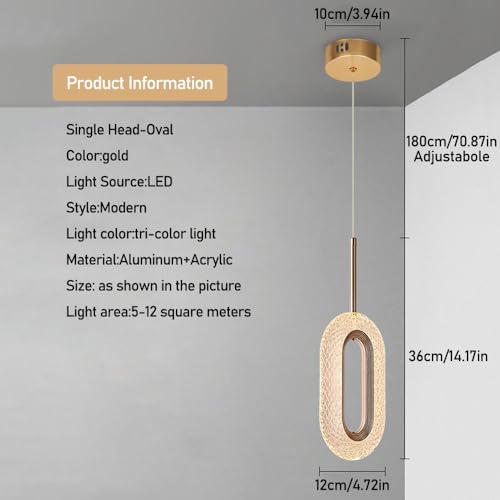 Lámpara colgante creativa de dos cabezales e iluminación interior LED 8