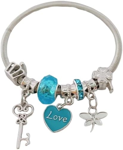 Charms Pandora Adjustable Oxidised Beads Bracelet for Women and Girls, Pack of 1