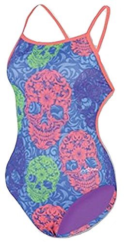 Dolfin 9520L-590 Bellas Cross Back Print - Sugar Skulls Size 30