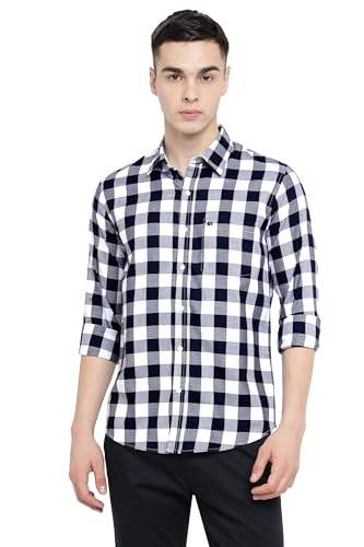 Image of Allen Cooper Checks Shirts for Men - 100% Cotton Comfort Fit Casual and Formal Shirt - Breathable, Soft, Classic Style (Multiple Colors)