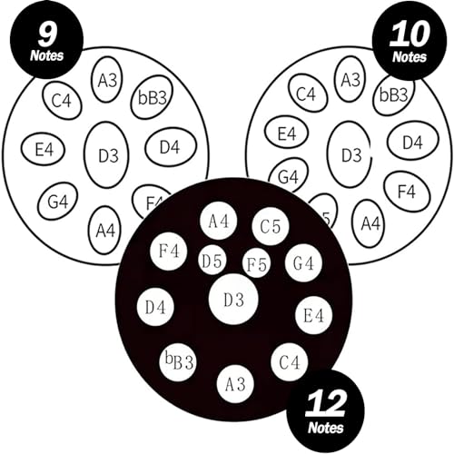 Handpan Drum 9/10/12 Notes Handpan Drum D Minor 22 Inch Handpan Drum 432Hz/440Hz Professional Percussion Instrument for Sound Healing, Personal Medita (One Color-12 Notes (440Hz)) miniatura 6