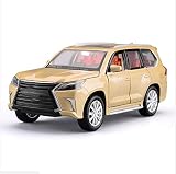 modellautos Auto, 1:32 Simulationslegierungsauto-Modell für Lexus LX570 SUV.Auto-Modell-Tür offener Sound und leichte Ziehen Sie das Auto-Geschenke für Jungen für Kinder Jungen Mädchen Geschenk, YLLL