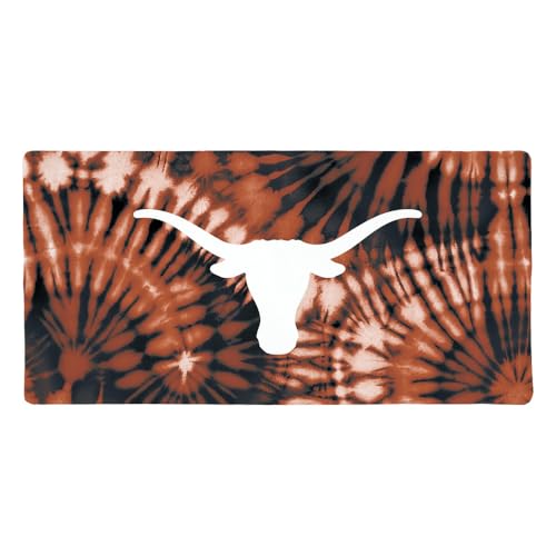 University of Texas Primary Logo Tie Dye Large Gaming Mouse Pad Desk Mat with Stitched Edges, Non-Slip Base for Gamer, Home and Office, 31.5 x 15.7