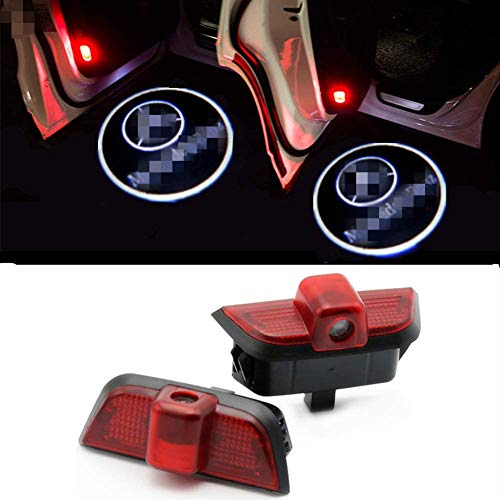 HUAYIN 2 Piezas Puerta de Coche LED Coche Ghost Sombra Luz Logo Puerta Iluminación Entrada Luz Proyección Luz