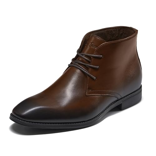Image of Holy dove Men's Lightweight Dress Boots Leather Ankle Oxford Boot
