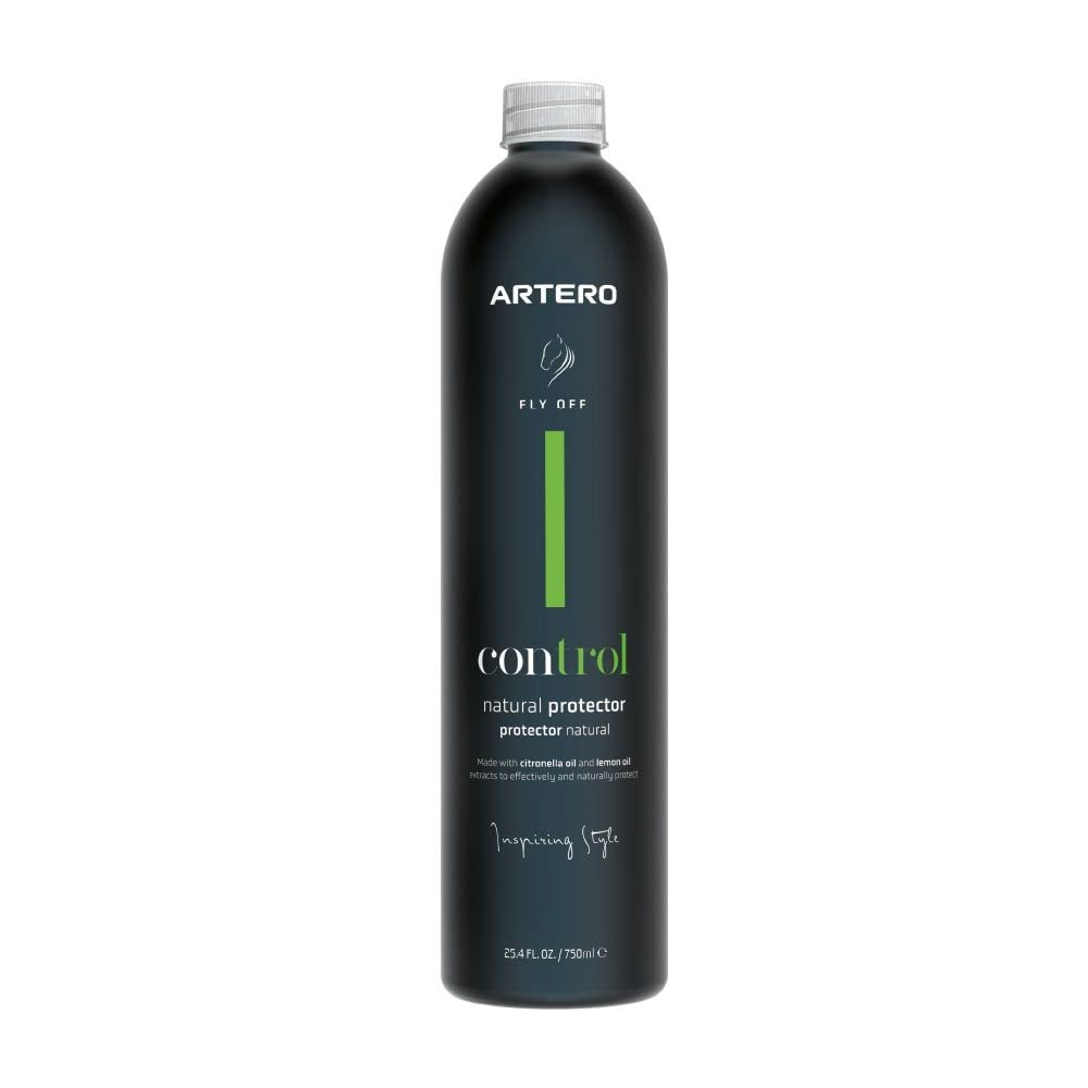 Artero Control 750 ml de cintronela y Aceite de limón. Repelente de Insectos para Caballos. 100% Natural. Proporciona una protección instantánea contra Todo Tipo de Insectos.