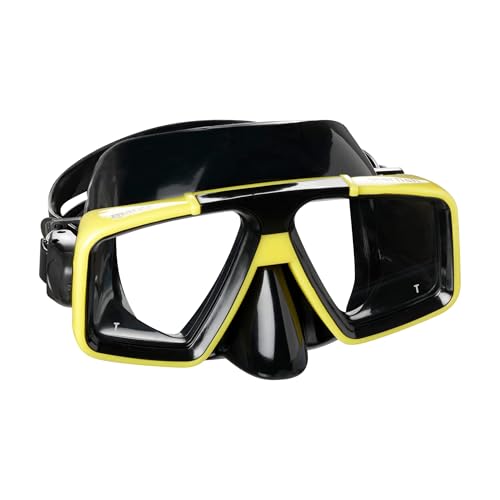 Mares Starfish - Gafas de Buceo Unisex, Color Amarillo / Transparente, Talla GU