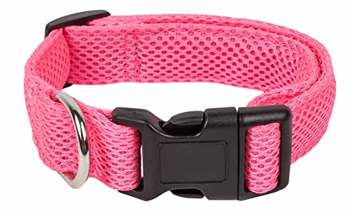 Pet Life ® 'Aero Mesh' 360 Degree Dual Sided Comfortable Breathable and Adjustable Mesh Pet Dog Collar with Stainless Steel Connector