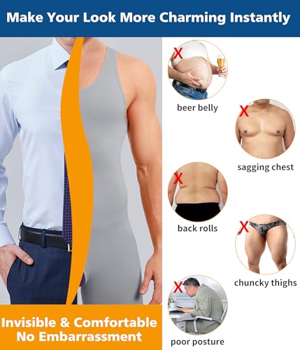 Men Shapewear Tummy Control Bodysuit Waist Trainer Full Body Shaper Fajas Compression Shirts Shorts Slim Belly