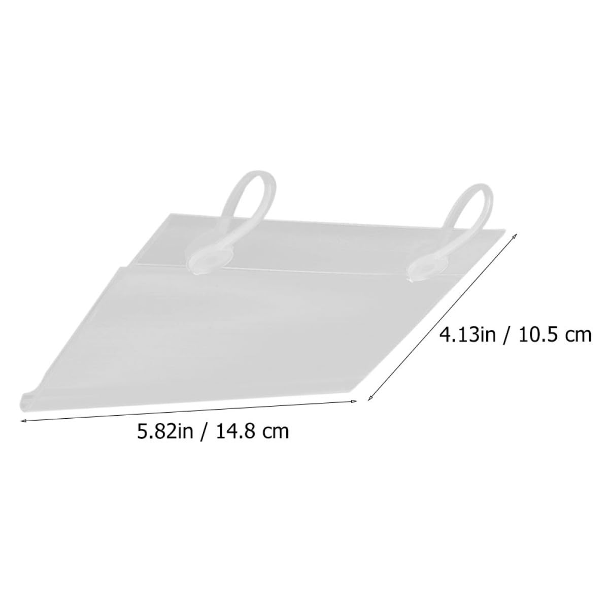 40 pezzi Porta Etichette Prezzi in PVC Trasparente Porta Cartellini Sospesi per Scaffali Supermercato e Negozio Facile da Installare