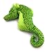 Onwomania Plüschtier Kuscheltier Stoff Tier Seepferdchen grün Hippocampus 23 cm
