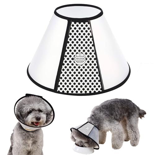 WYFCR Pet Cone Recovery, Grand Chien réglable Elizabeth Recovery Collier de Protection pour la...