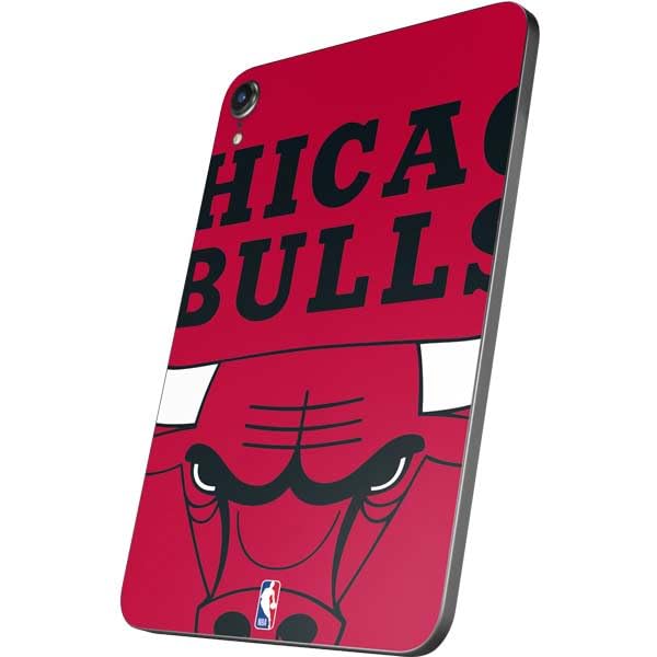 Skinit Decal Tablet Skin Compatible with iPad Mini 7 (2025) - Officially Licensed NBA Chicago Bulls Large Logo Design